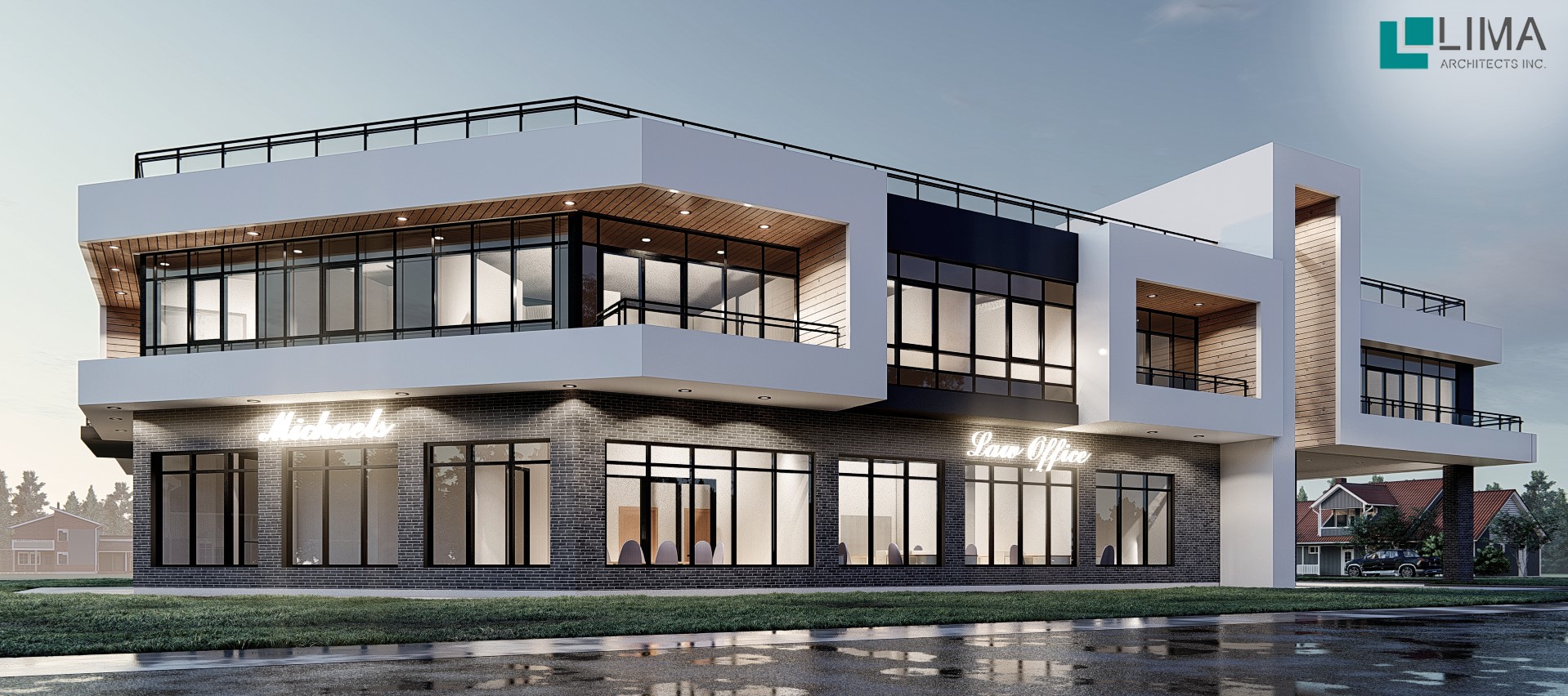 741 Rymal Road, Hamilton ON - Mixed Use Two Story Development - by Lima Architects Inc